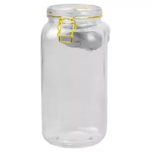 Home Basics 67 oz. Glass Canister with Printed Ceramic Top