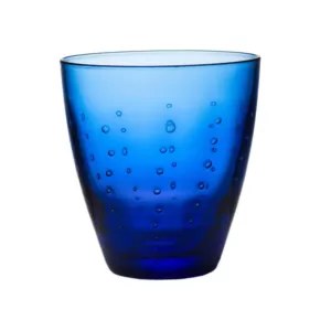 Abigails Blue Raindrop Double Old Fashioned Glass