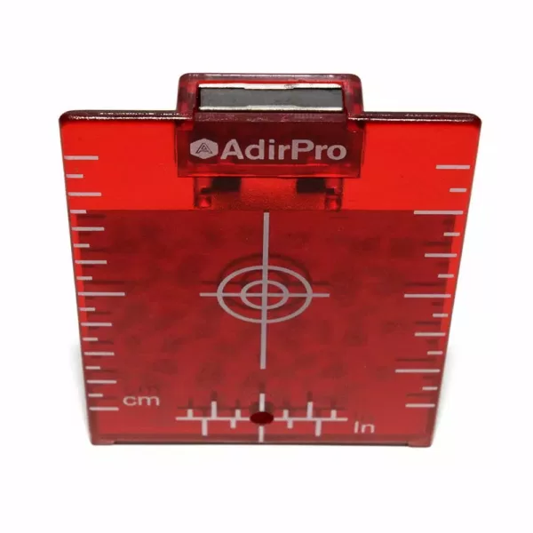 AdirPro 4 in. x 3 in. Red Laser Magnetic Target Plate With Stand