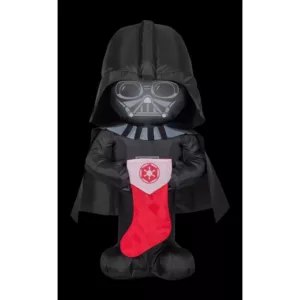 Airblown 3.5 ft. Inflatable Christmas Airblown Stylized Darth Vader with Stocking Star Wars