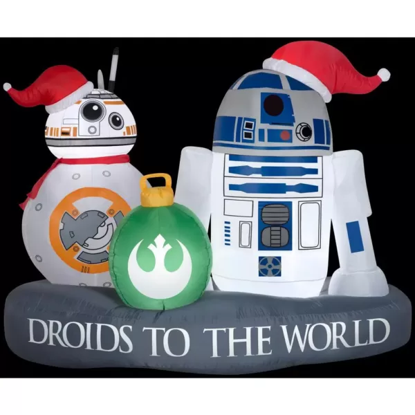 Airblown 5 ft. W Inflatable Christmas Airblown Stylized R2-D2 BB-8 Driod Star Wars
