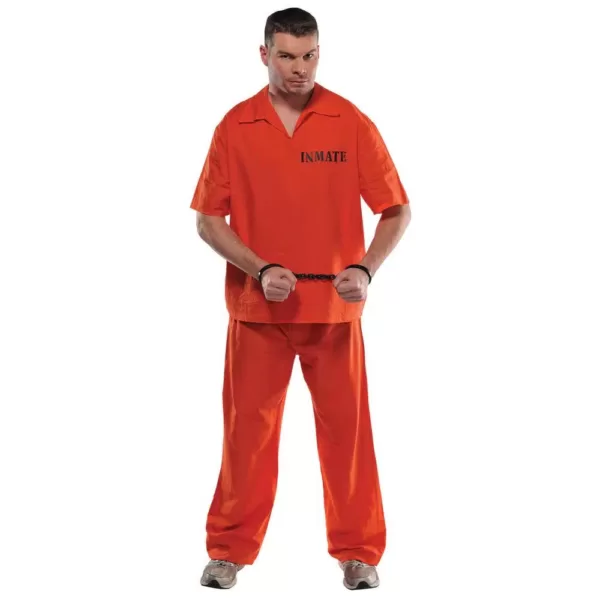 Amscan Mens Prisoner Halloween Costume Standard