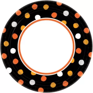 Amscan 10 in. x 10 in. Halloween Haunt Couture Plate (40-Count, 4-Pack)