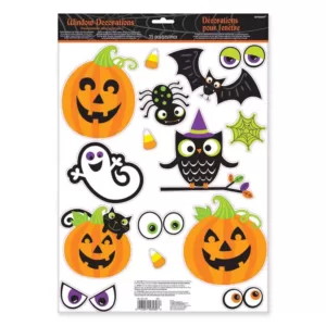 Amscan Halloween Family Friendly Window Decoration (6-Pack)