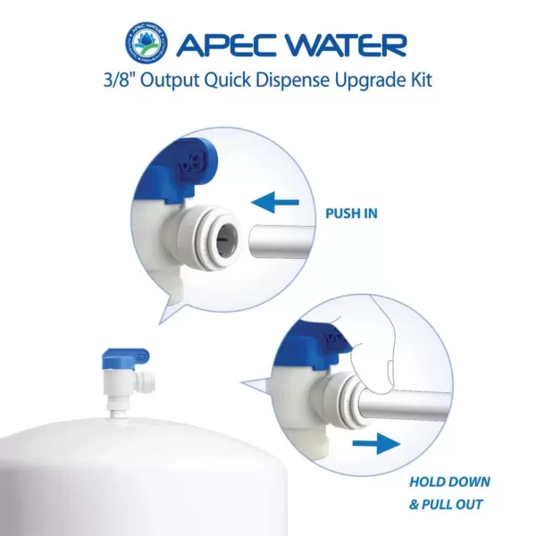 APEC Water Systems 3/8 in. Output Quicker Dispense Upgrade Kit for Under Sink Reverse Osmosis Water Filtration System