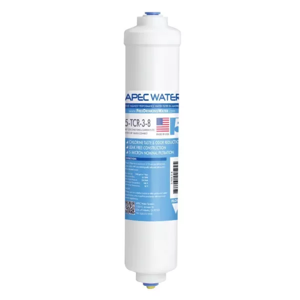 APEC Water Systems Ultimate 10 in. Inline Carbon Filter with 3/8 in. Quick Connect