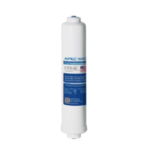 APEC Water Systems Ultimate 10 in. Inline Carbon Filter with 1/4 in. Quick Connect