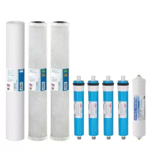 APEC Water Systems Ultimate Complete Replacement Filters for 360 GPD Premium Commercial Grade Reverse Osmosis System Complete with Membrane