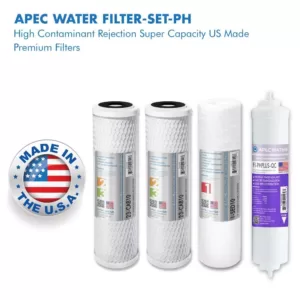 APEC Water Systems Ultimate 10 in. Super Capacity Replacement Pre-Filter Set for 90 GPD pH+ Reverse Osmosis Systems