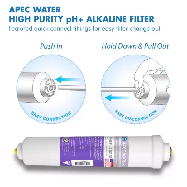 APEC Water Systems Ultimate 10 in. Calcium Carbonate Alkaline Filter Kit with 3/8 in. Quick Connect