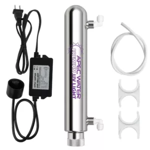APEC Water Systems Stainless Steel UV Ultra Violet Sterilizer Water Filter Cartridge Kit