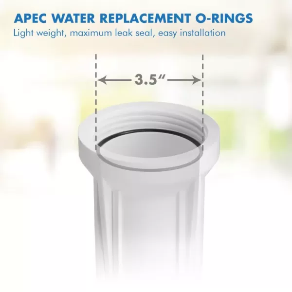 APEC Water Systems 3.5 in. O.D. O-Ring Set (3-Pack) for 10 in. Standard Reverse Osmosis Filter Housings