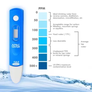 APEC Water Systems Digital TDS Meter Water Quality Tester with Carrying Case