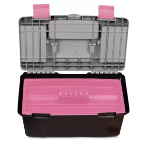 Apollo 170-Piece Home Tool Kit with Tool Box in Pink