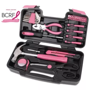 Apollo General Tool Set in Pink (39-Piece)