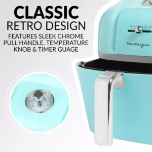 Nostalgia Classic Retro 7 Qt. Aqua Air Fryer