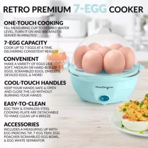 Nostalgia 7-Egg Aqua Egg Cooker
