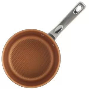 Ayesha Curry Home Collection 2 qt. Aluminum Nonstick Sauce Pan in Basil Green with Glass Lid