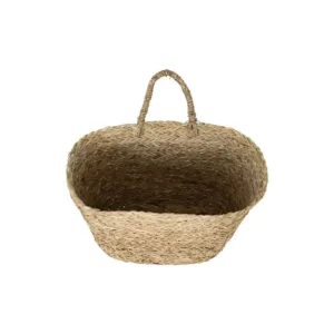 3R Studios Seagrass Handwoven Decorative Wall Baskets (Set of 2)