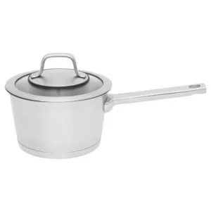 BergHOFF Essentials Manhattan 1.8 qt. Stainless Steel Sauce Pan with Glass Lid