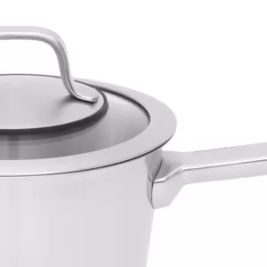 BergHOFF Essentials Manhattan 1.8 qt. Stainless Steel Sauce Pan with Glass Lid