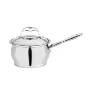 BergHOFF Essentials Zeno 2.1 qt. Stainless Steel Sauce Pan with Glass Lid