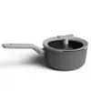BergHOFF Leo 2.1 qt. Aluminum Nonstick Sauce Pan in Grey with Glass Lid