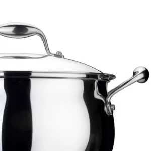 BergHOFF Essentials Zeno 10.6 qt. Stainless Steel Stock Pot with Glass Lid