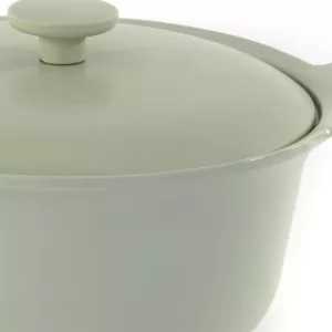BergHOFF Ron 4.4 qt. Cast Iron Stock Pot in Green with Lid