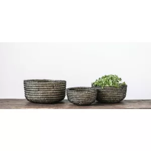 3R Studios Grass Handwoven Decorative Baskets (Set of 3)