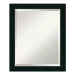 Amanti Art Nero 19 in. W x 23 in. H Framed Rectangular Bathroom Vanity Mirror in Black