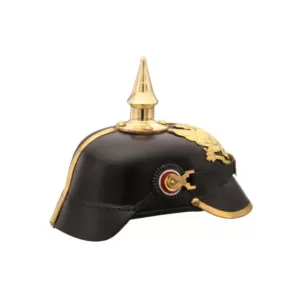 Benzara Black and Gold Imperial Prussian Helmet