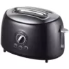 Brentwood Retro 2-Slice Black Extra-Wide Slot Toaster with Cool-Touch Exterior