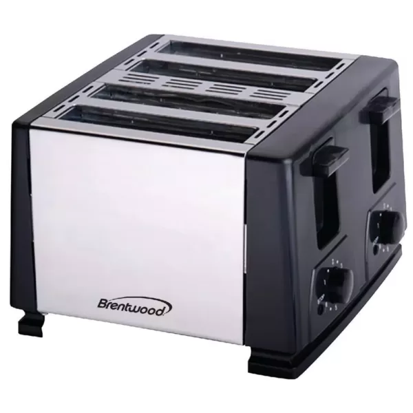 Brentwood 4-Slice Black Toaster