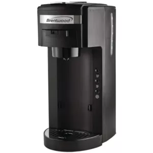 Brentwood Black Single Serve Coffe Maker with Stainless Steel Coffee Mug