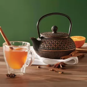 Old Dutch Amai 3-Cup Teapot in Black and Copper