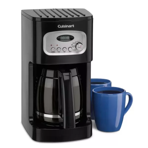 Cuisinart 12-Cup Programmable Black Drip Coffee Maker with Carafe