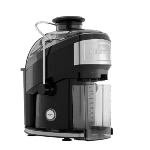 Cuisinart Compact 16 fl. oz. Black Masticating Juicer with Recipe Booklet and Cleaning Brush