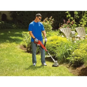 BLACK+DECKER 12 in. 20V MAX Lithium-Ion Cordless 2-in-1 String Grass Trimmer/Lawn Edger with (1) 2.0Ah Battery and Charger Included