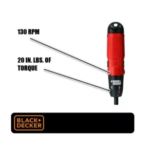 BLACK+DECKER 6-Volt Alkaline Cordless Powered Screwdriver with (4) AA Batteries
