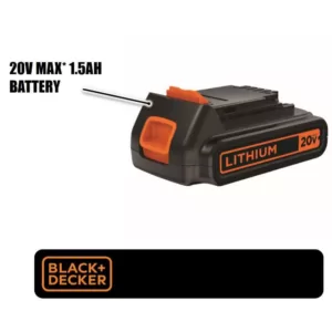 BLACK+DECKER 20-Volt MAX Lithium-Ion Battery Pack 1.5Ah