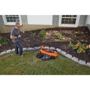 BLACK+DECKER 20 in. 40V MAX Lithium-Ion Cordless Walk Behind Push Lawn Mower with (2) 2.5Ah Batteries & (1) 2.0Ah Battery & Charger