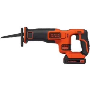 BLACK+DECKER 20-Volt MAX Cordless Reciprocating Saw with 1.5 Ahr Battery and Charger