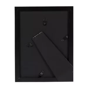DesignOvation Gallery 5 in. x 7 in. Matted to 3.5 in. x 5 in. Black Picture Frame (Set of 4)