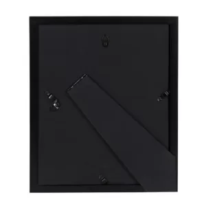 DesignOvation Gallery 8 in. x 10 in. Matted to 5 in. x 7 in. Black Picture Frame (Set of 4)
