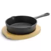 Gibson Home Campton 5 in. Cast Iron Frying Pan in Black