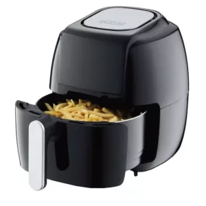 GoWISE USA 8-in-1 5.0 Qt. Black Electric Air Fryer with Recipe Book