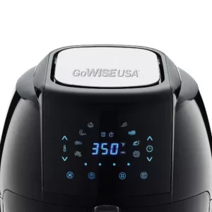 GoWISE USA 8-in-1 7.0 Qt. Black Electric Air Fryer with Recipe Book