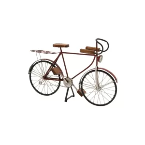 LITTON LANE Vintage Bicycle Wood and Metal Sculpture