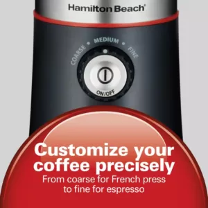 Hamilton Beach Custom Grind 5 oz. Black Blade Coffee Grinder